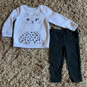 18M crew sweater and ruffle leggings